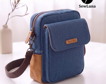 Renee Crossbody Bag Schnittmuster PDF | Moderne Messenger Tasche | Strukturierte Schultertasche | Reisetasche | Digitaler Download
