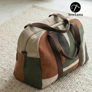 Modello di cucito per borsa da viaggio ad arco / borsa da viaggio fai da te (download PDF)