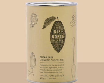 Nib + Noble Sugar Free Organic Drinking Chocolate, Australian Made Hot Chocolate