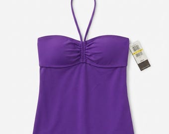 Smoothies by Gossip Dam Lila Badtopp med Bandeau-ringning, NWT