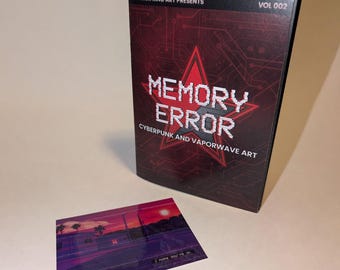 Art Zine Volume 002: Memory Error – Cyberpunk Vaporwave Art Book (5x7 inches)