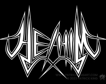 Metal He/Him Vinyl Sticker - lgbtq, gay, lesbian, transgender, bisexual, queer, pride, metal, pronoun, decal