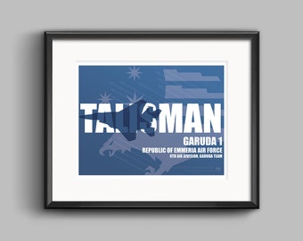 Talisman - Ace Combat 6 Art Print - ace combat, video game, fighter jet, military, aircraft, poster, wall art