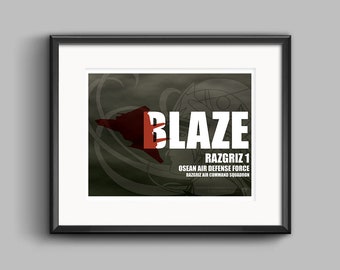 Blaze - Ace Combat 5 Art Print - ace combat, video game, fighter jet, military, aircraft, poster, wall art