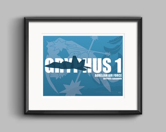 Gryphus 1 - Ace Combat X Art Print - ace combat, video game, straaljager, militair, vliegtuigen, poster, kunst aan de muur