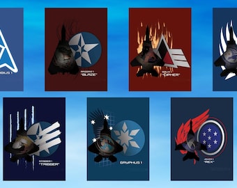 Ace Combat Fighter Plane Stickers