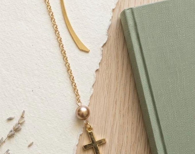 Bookmark metal with cross