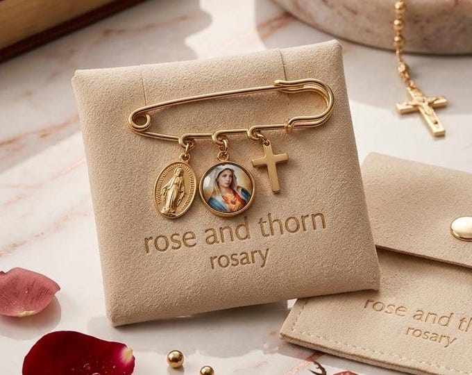 Personalized baby pin keepsake