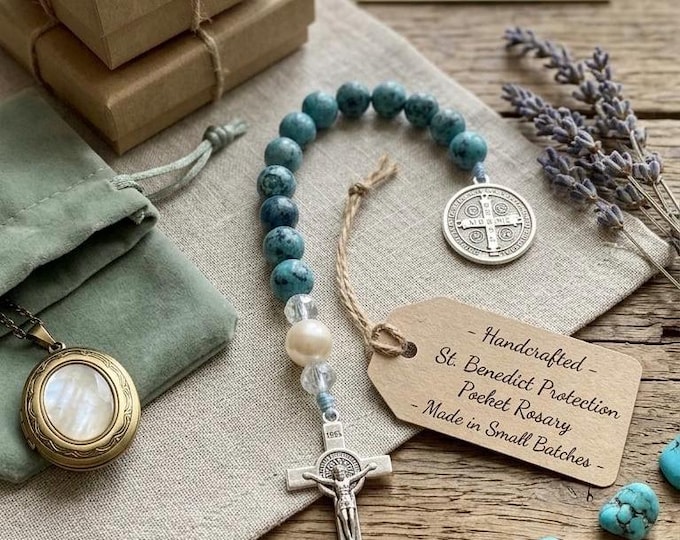 Pocket rosaries one decade with st Benedict pendant