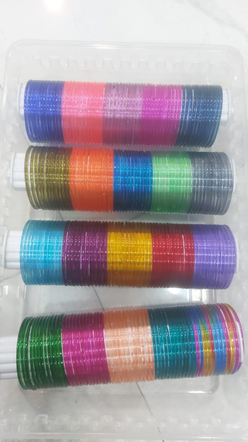 Multicolor Glass Bangles Set | Kashmiri Style Stackable Bangles ...