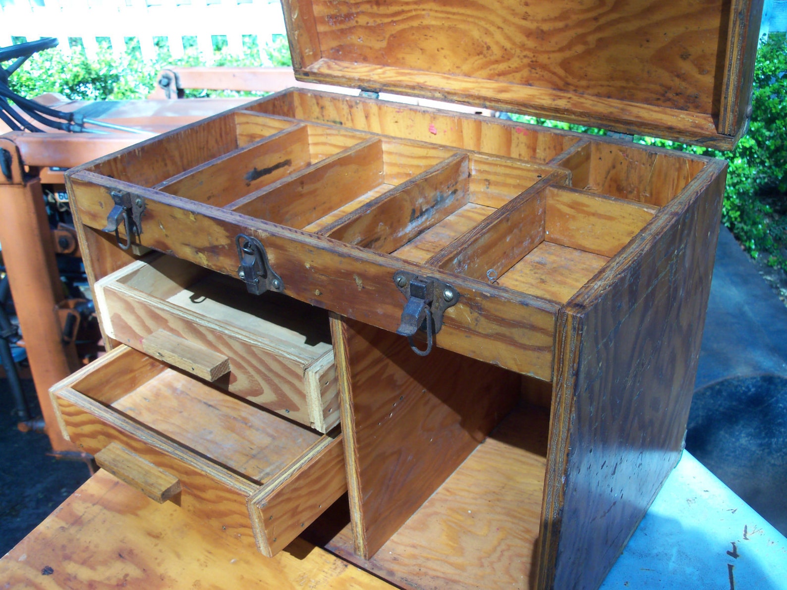 Rustic Wooden Tool Box Handmade Tool Chest Etsy