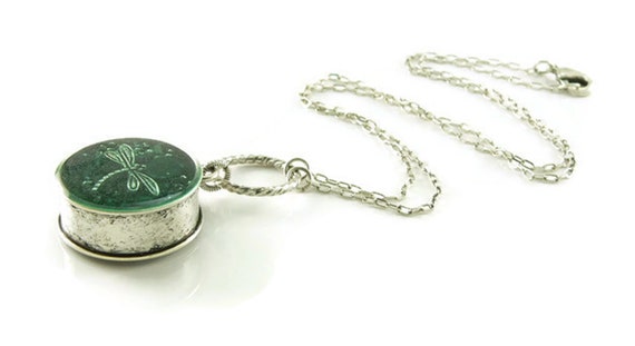 Orgone Energy Large Heart Pendant Necklace in Antique Silver Finish with Garnet