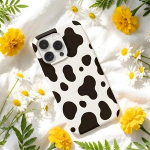 Original Kuh Print Handyhülle - Geschenk für Sie mit niedlichem Tiermuster iPhone Samsung