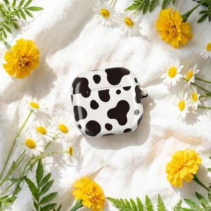 Original Cow Print AirPods Case — Cute Animal Pattern Gift for Her Music Lover