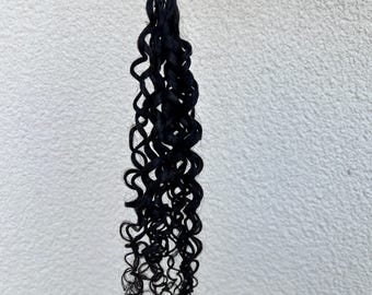 Extensiones de cabello trenzado de crochet sin costuras, ligeras, hechas a mano, con volumen natural.