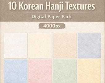 Korean Hanji Digital Paper Pack – 10 Light Handmade Textures (Digital Download)