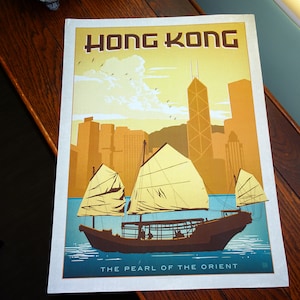 Hong Kong Print, Hong Kong Poster