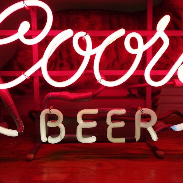 Vintage Neon COORS Sign, Vintage Neon Sign, Vintage Coors Sign