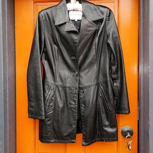 Black Leather Jacket made in Italy