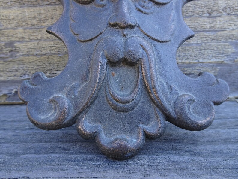 Vintage Cast Iron Devil Face Wall Art Face Plate Wall Etsy