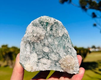Brazilian Lodolite Quartz Raw Specimen, Scenic Garden Quartz Crystal, Natural Collector Stone Pick Exact A-B