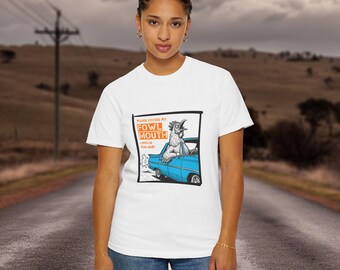 Fowl-Mouth Fahrer-T-Shirt | Lustiges enges Hahn-Design