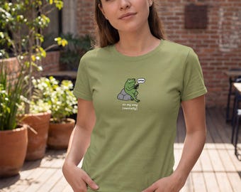 Introvert Vibes Bio-T-Shirt | Weiches Muted Lounge Tee, ruhiges Humor-Design