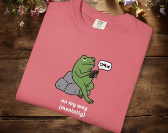 Froggie "Auf meiner Weise" Illustration T-Shirt | Introvertierter Humor, entspannter Frosch - USA COLOURS