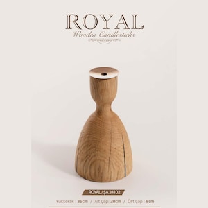 ahşap şamdan royal 24102