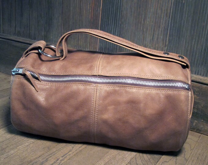 Handmade Leather Duffel Bag Etsy