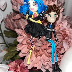 Coraline Handmade Thread Dolls Set image 16