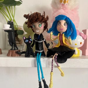 Coraline Handmade Thread Dolls Set image 7