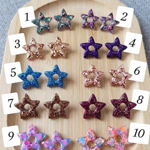 Tiare-Blumenquasten für kreolische Ohrringe