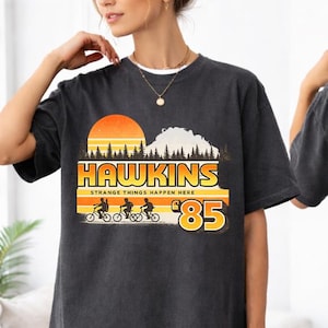 Comfort Colors Hawkins Indiana Retro Sunset T-Shirt