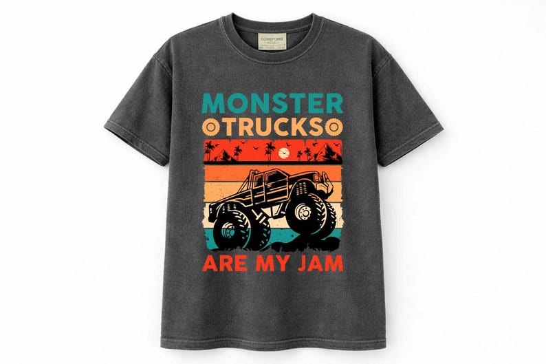 Comfort Colors Monster Truck Shirt, Off Road Jam Tee, Boys Truck Lover Gift bild 2