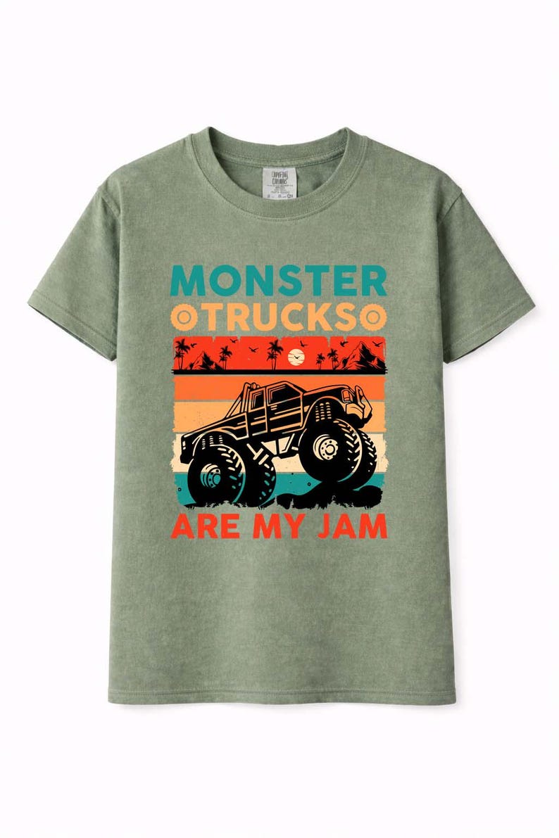 Comfort Colors Monster Truck Shirt, Off Road Jam Tee, Boys Truck Lover Gift bild 5