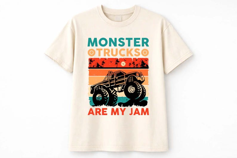 Comfort Colors Monster Truck Shirt, Off Road Jam Tee, Boys Truck Lover Gift bild 1