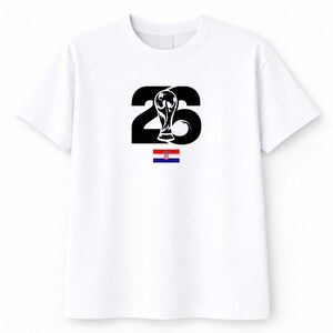 Croatia Soccer Shirt, World Cup 2026 Fan Gear, Football Tee image 3