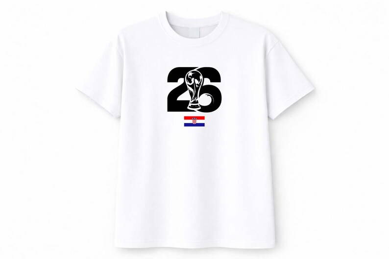 Croatia Soccer Shirt, World Cup 2026 Fan Gear, Football Tee image 3