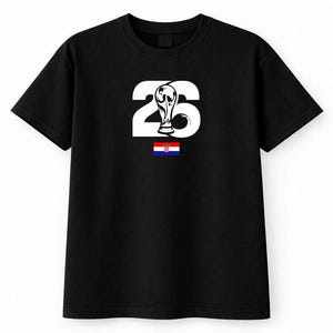 Croatia Soccer Shirt, World Cup 2026 Fan Gear, Football Tee image 2