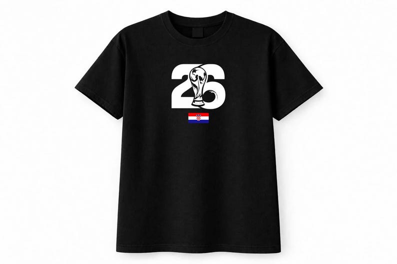 Croatia Soccer Shirt, World Cup 2026 Fan Gear, Football Tee image 2