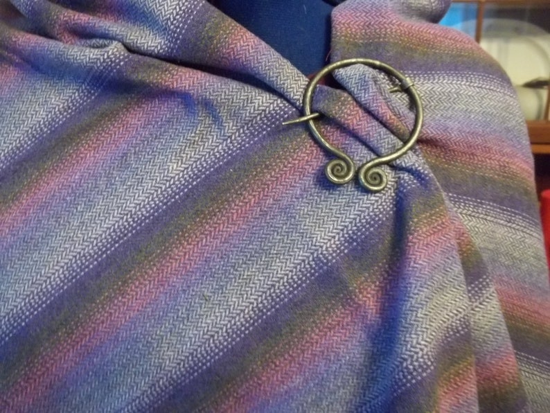 Rectangle/Viking Blanket Cloak with Iron Pennanular Pin Etsy