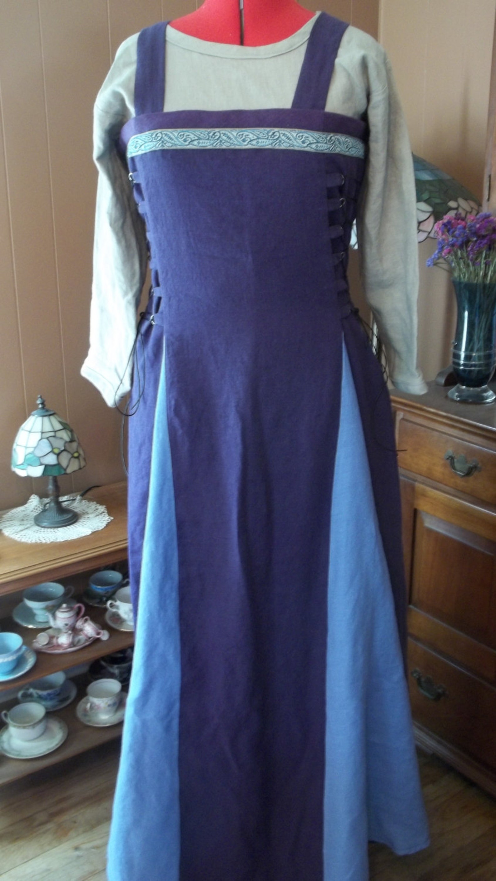 Custom Linen Apron Dress Etsy