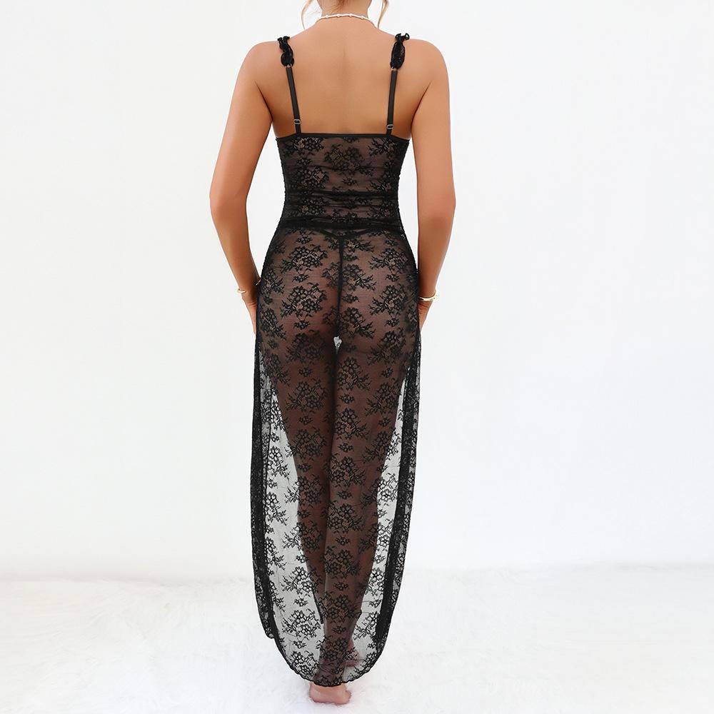 Lace Split Nightgown - Etsy