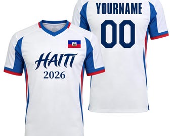 Custom Kids Youths Mens Womens Haiti 2026 Cup T Shirts Soccer Jersey For Fans