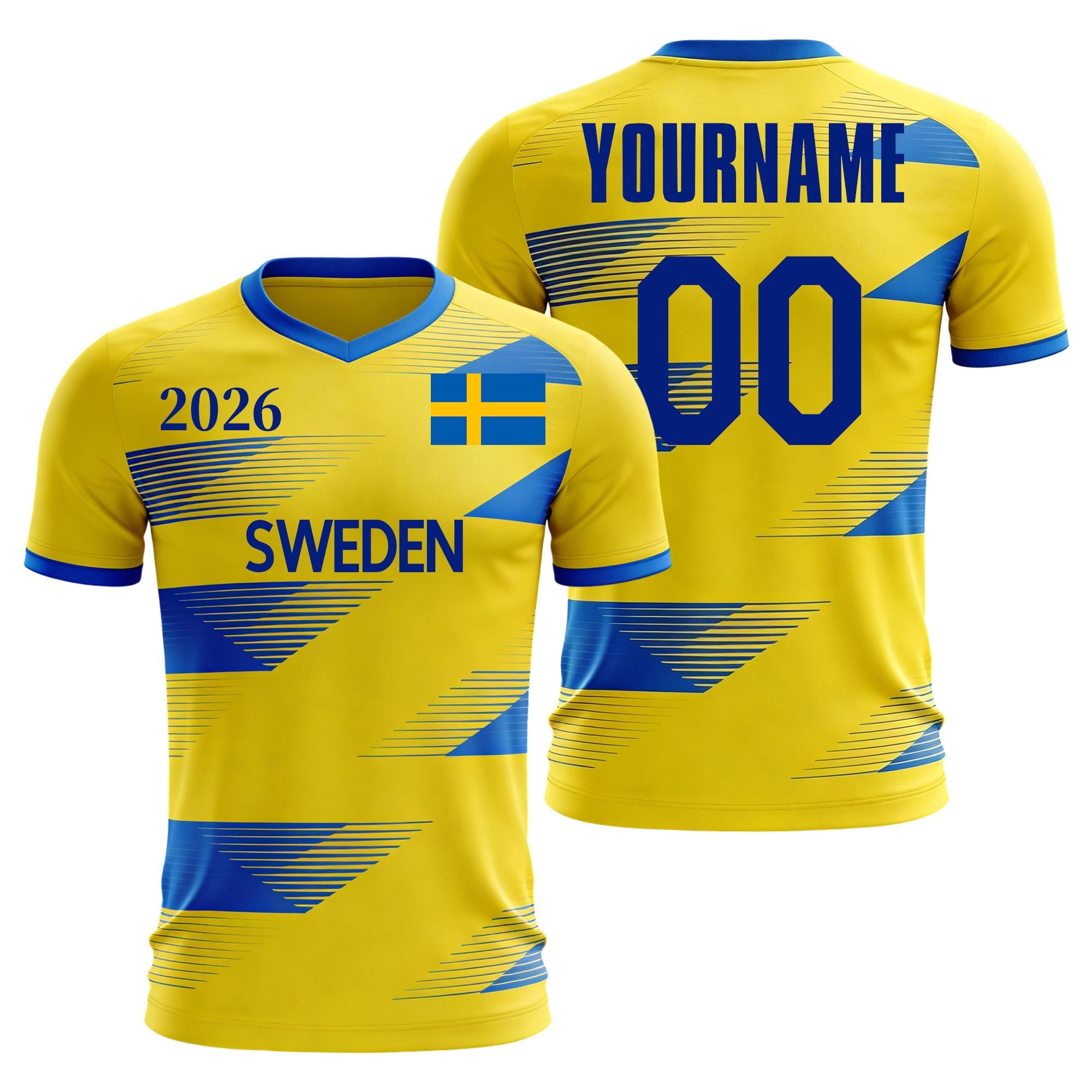 Discover Custom Sweden 2026 Shirts, Soccer Shirt For Fans