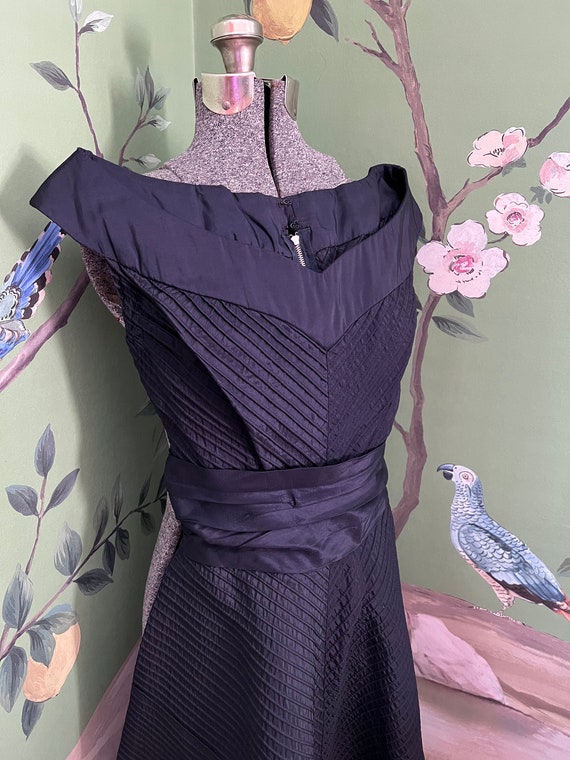 alex evenings mother of the bride dresses Vintage Blue AE811712226 Short Dress Purple Bridesmaid Dress - Size:016 asymmetric-draped-cape-sleeve-dress-midnight-plum