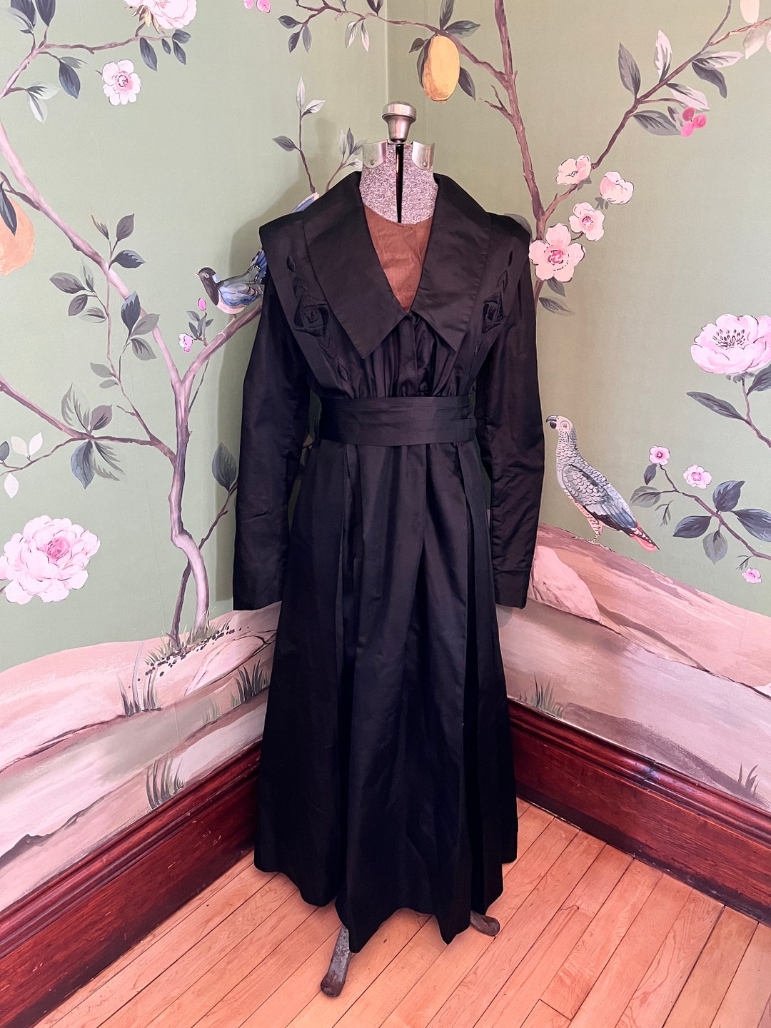 antique black dress 1950S Vintage Ball Gown Homecoming Dresses Crew Neck Black Mini Short –  formalgowns main image 0