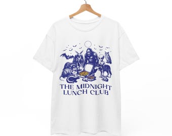 Nocturnal Wildlife T-Shirt | Vintage Cryptid Tee | Pizza Lovers Gift