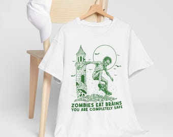 Funny Zombies Graphic Tee | Retro Horror Zombie Illustration